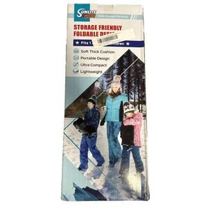 Sunlite Sports 45" Winter Wonderland Foldable Snow Sled Fits 2 Children or 1